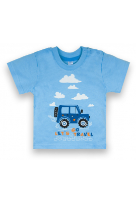 Детская хлопковая футболка для мальчика "Космо"