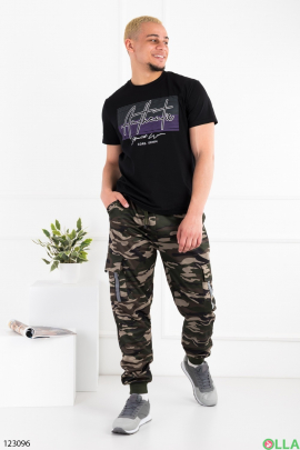 Чоловічі спортивні брюки кольору хакі