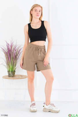 Women's brown shorts