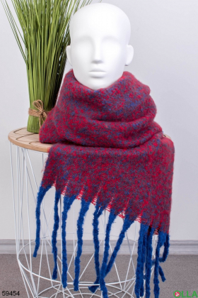 Женский шарф с бахромой