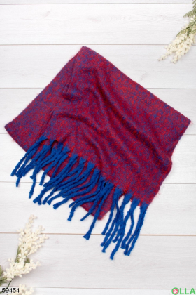 Жіночий шарф з бахромою