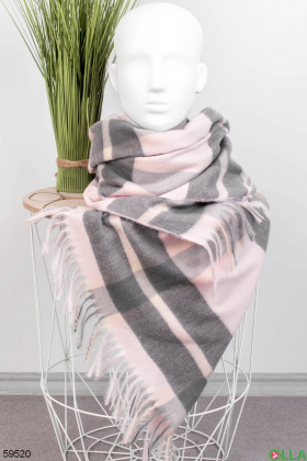 Жіночий шарф в клітку