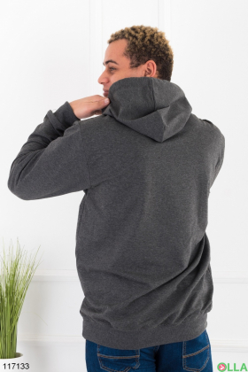 Men's dark gray batal hoodie