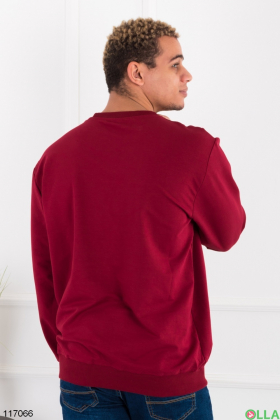 Men's burgundy batal sweatshirt