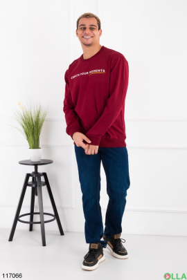 Men's burgundy batal sweatshirt