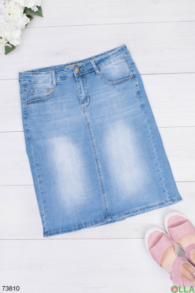 Жіноча блакитна джинсова спідниця
