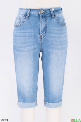 Жіночі блакитні джинсові шорти