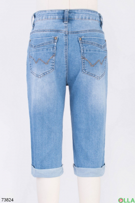 Жіночі блакитні джинсові шорти