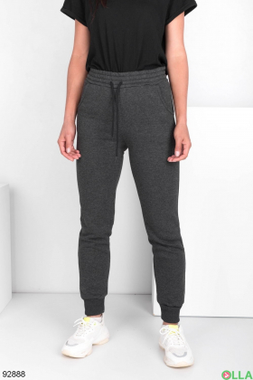 Жіночі спортивні темно-сірі брюки