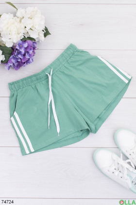 Жіночі зелені спортивні шорти