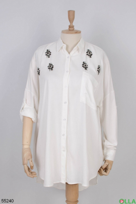 Женская белая рубашка