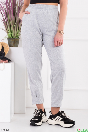 Women's light gray sweatpants