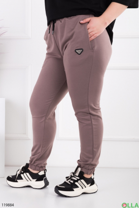 Women's brown batal jogger pants