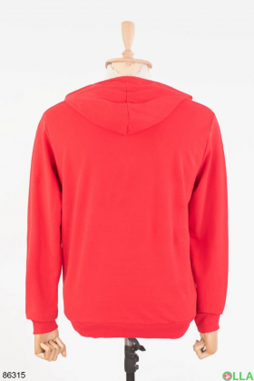 Men's red hoodie