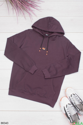 Men's purple hoodie