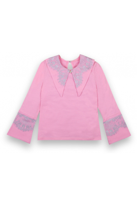 Блуза детская для девочки BLZ-21-6 Амели на рост (12882) Розовый 