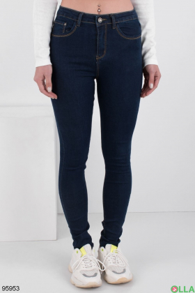 Women's Navy Skinny Jeans