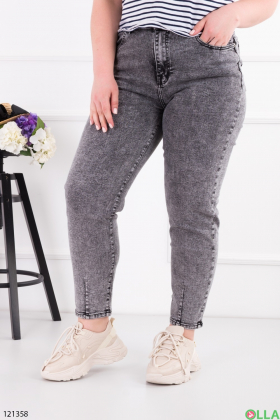 Women's gray banana jeans batal
