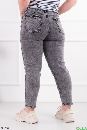 Women's gray banana jeans batal