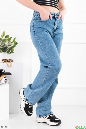 Women's light blue palazzo jeans