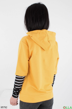 Women's yellow hoodie