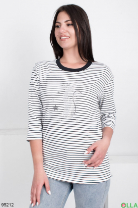 Striped sweatshirt for women