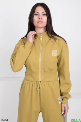 Women's olive tracksuit