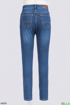 Жіночі темно-сині джинси