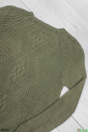 Жіночий светр кольору хакі
