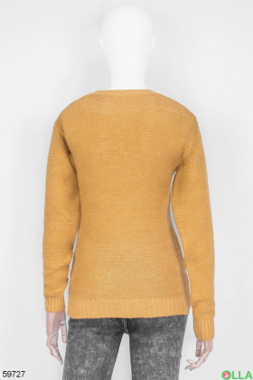 Жіночий жовтий светр