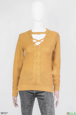 Women's yellow sweater
