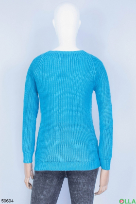 Жіночий блакитний светр