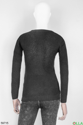 Жіночий чорний светр