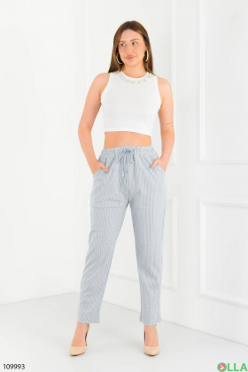 Striped batal trousers for women