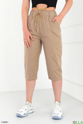 Women's brown capri pants batal