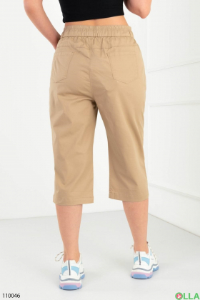 Women's beige capri pants batal