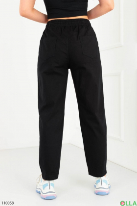 Women's black batal trousers