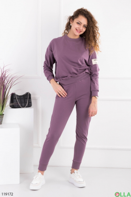 Женский фиолетовый спортивный костюм 