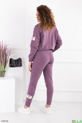 Жіночий фіолетовий спортивний костюм