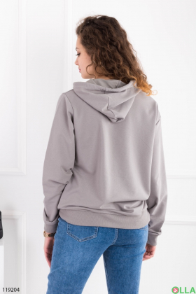 Women's gray hoodie