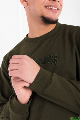 Men's khaki sweatshirt