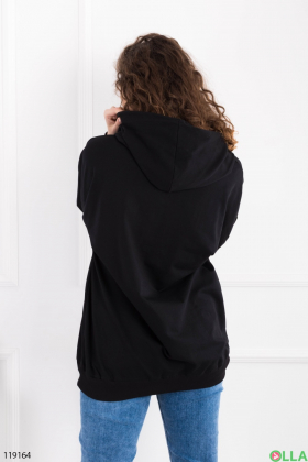 Women's black oversized hoodie
