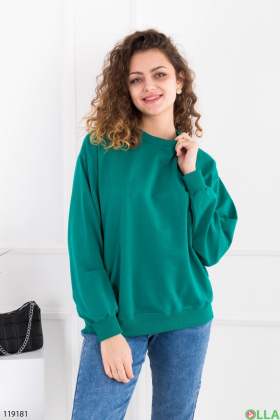 Women's turquoise oversized sweatshirt