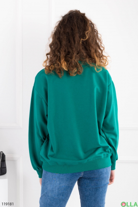 Women's turquoise oversized sweatshirt