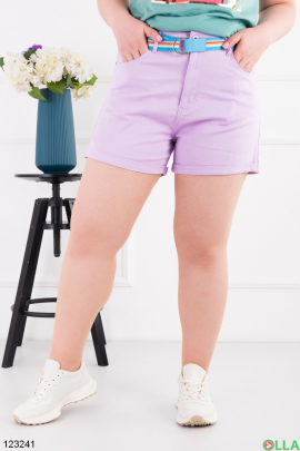Women's lilac batal short shorts