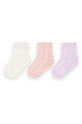 Детские ажурные носки Gabbi для девочки NSD-450на на рост8-10 (90450) (в уп. 6 шт) Разные цвета 