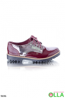 Women's patent leather oxfords