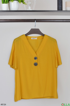 Женская рубашка желтого цвета