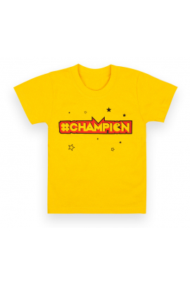 Дитяча футболка для хлопчика *Чемпіон-1* Жовтий
