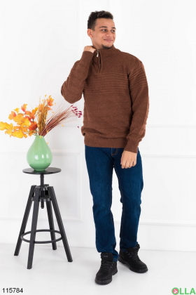 Мужской терракотовый свитер